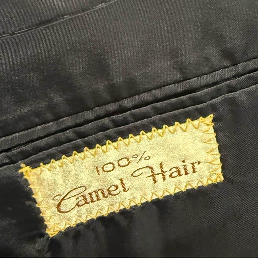 Vintage Camel Hair Blazer 44L Navy Anderson Little Embassy Square USA - Picture 11 of 11